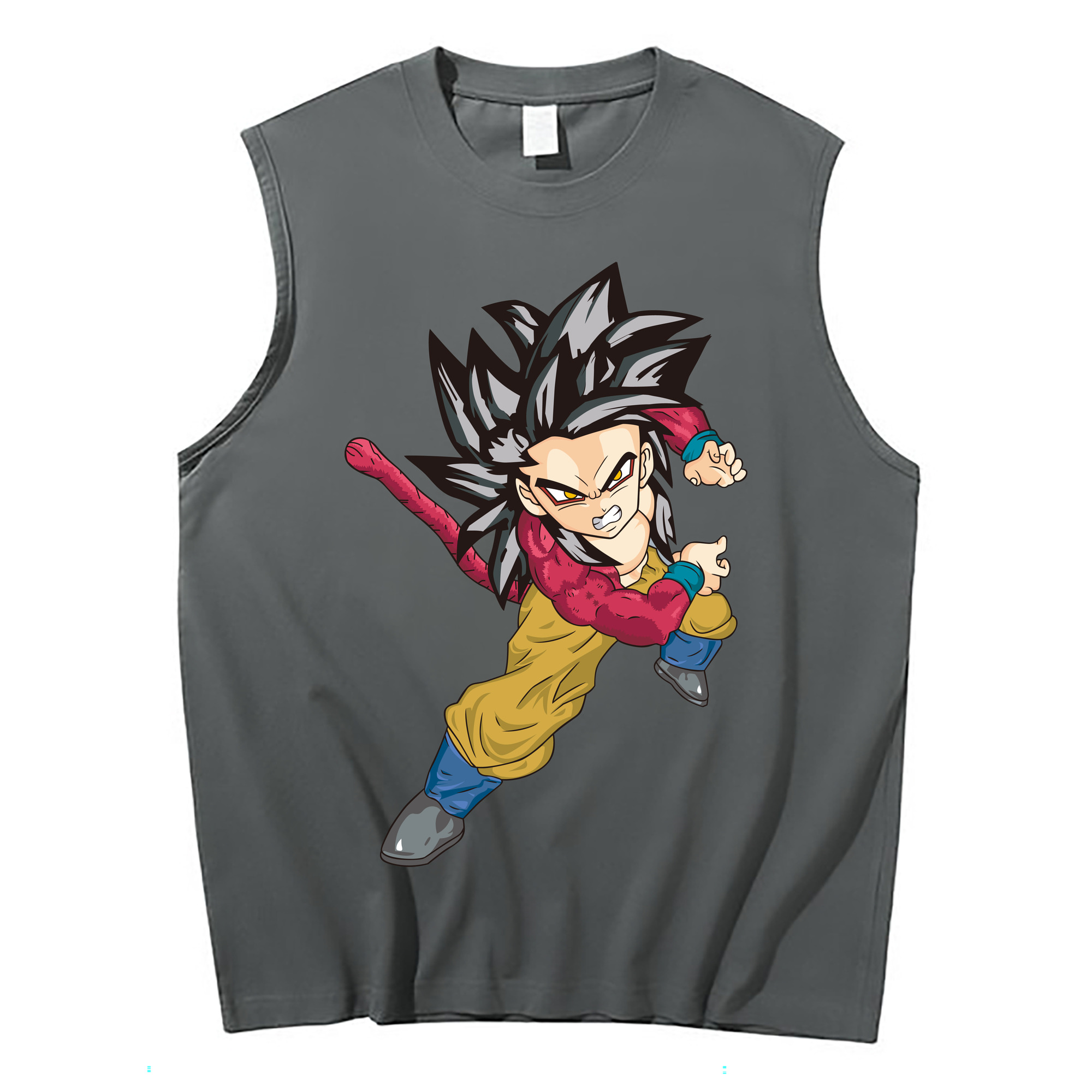 （画像用） ドラゴンボール 孫悟空（そん ごくう）Son Goku カカロット DRAGON BALL Kakarotto コットン100％タンクトップ（フロントプリント）